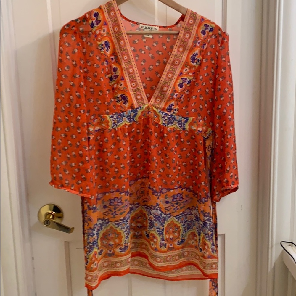 Super cute boho top! Junior L.